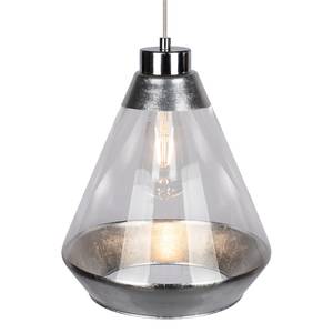 Hanglamp Mistral 1 lichtbron chroom/gekleurd glas - Zilver