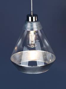 Hanglamp Mistral 1 lichtbron chroom/gekleurd glas - Zilver