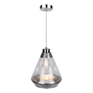 Hanglamp Mistral 1 lichtbron chroom/gekleurd glas - Zilver