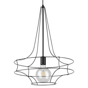 Hanglamp Casa Rina 1 lichtbron ijzer - Zwart