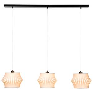 Hanglamp Lotus 3 lichtbronnen ijzer/textiel - Grijs