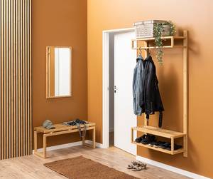 Banc de vestibule en bois massif Lobbo Bambou