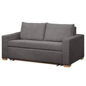 Schlafsofa LATINA Basic Cord - Cordstoff Poppy: Grau - Breite: 173 cm