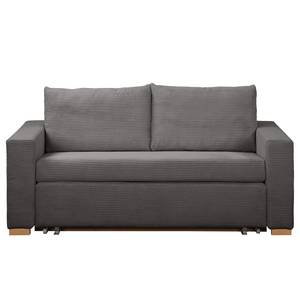 Schlafsofa LATINA Basic Cord - Cordstoff Poppy: Grau - Breite: 173 cm