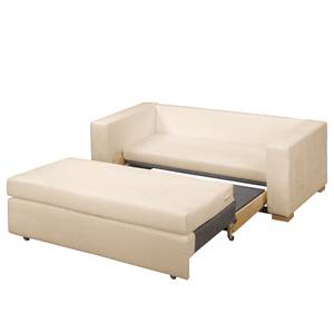 Schlafsofa LATINA Basic Bouclè - Bouclé Stoff Abby: Beige - Breite: 173 cm