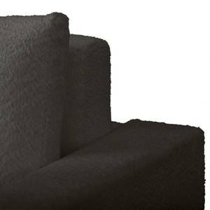 Schlafsofa LATINA Basic Bouclè - Bouclé Stoff Abby: Anthrazit - Breite: 173 cm