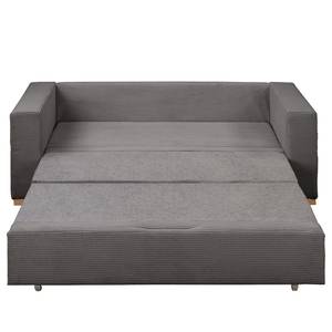 Schlafsofa LATINA Basic Cord - Cordstoff Poppy: Grau - Breite: 193 cm