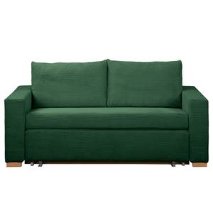 Schlafsofa LATINA Basic Cord - Cordstoff Poppy: Tannengrün - Breite: 193 cm