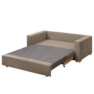 Schlafsofa LATINA Basic Webstoff - Strukturstoff Rima: Cappuccino - Breite: 173 cm