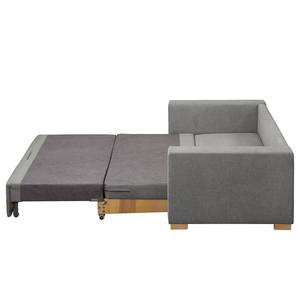 Schlafsofa LATINA Basic Webstoff - Strukturstoff Rima: Grau - Breite: 193 cm