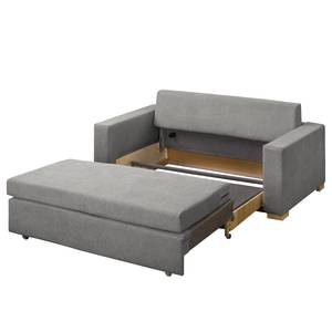 Schlafsofa LATINA Basic Webstoff - Strukturstoff Rima: Grau - Breite: 193 cm