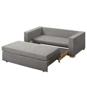 Schlafsofa LATINA Basic Webstoff - Strukturstoff Rima: Grau - Breite: 193 cm