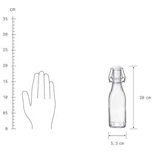 Flessenset SWING 4-delig combi D transparant glas - transparant