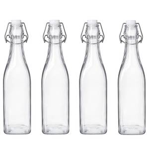 Flaschenset SWING 4-teilig Kombi C Klarglas - Transparent