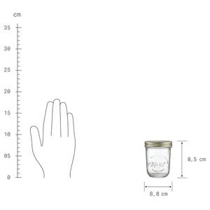 Voorraadpot MASONS set van 6 - 220 ml transparant glas - transparant
