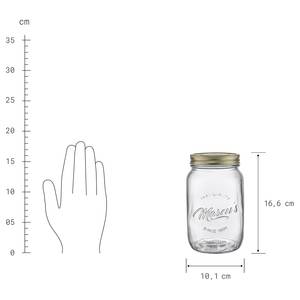Pots MASONS - 3 éléments Verre transparent - Transparent