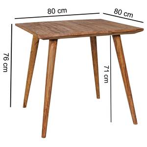 Table Jalbai Sheesham massif - 80 x 80 cm