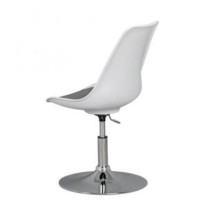 Chaise Gersala Imitation cuir / Aluminium - Gris / Argenté