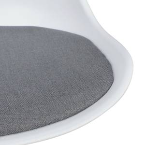 Sedia per sala da pranzo Gersala Similpelle / Alluminio - Grigio / Argento