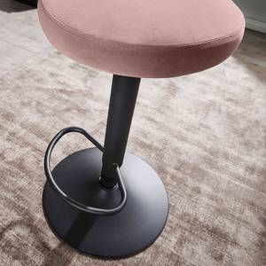 Tabouret de bar Nardone Velours / Fer - Rose vieilli