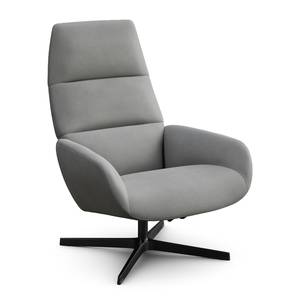 Fauteuil relax Turami Aluminium / Acier - Gris - Velours