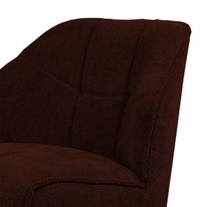 Chaise Zazid Fer / Velours - Marron rouille