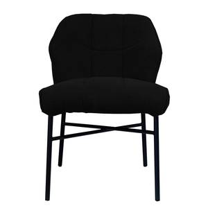 Chaise Zazid Fer / Velours - Noir