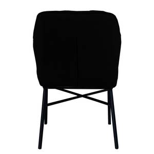 Chaise Zazid Fer / Velours - Noir