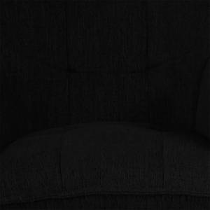 Chaise de bar Zazid Fer / Velours - Noir