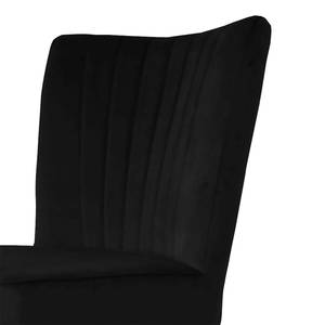 Chaise Mornes Fer / Velours - Noir