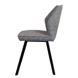 Chaise Togay Fer / Velours - Gris clair