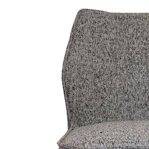 Chaise Togay Fer / Velours - Gris clair