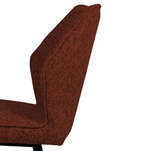 Chaise Togay Fer / Velours - Marron