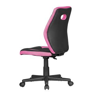 Sedia per cameretta Ahrenshoop Similpelle - Rosa / Nero - Color rosa / Nero