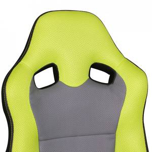 Sedia per cameretta Prerow Similpelle - Verde / Grigio - Grigio / Verde