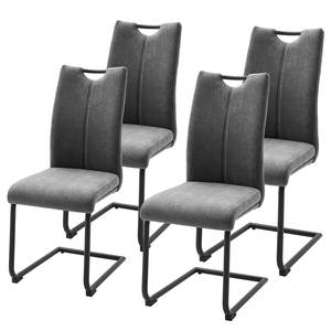 Chaises cantilever Turtur - Lot de 4 Gris