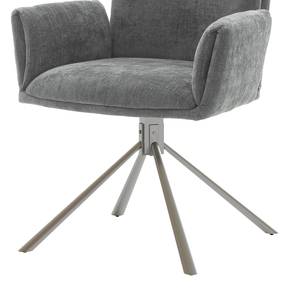 Chaises à accoudoirs Kaponya - Lot de 2 Gris