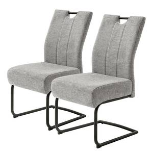 Chaises cantilever Douako - Lot de 2 Gris