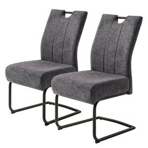 Chaises cantilever Douako - Lot de 2 Anthracite