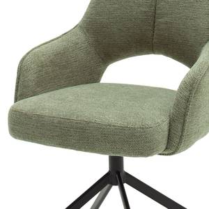 Set di 2 sedie con braccioli Cercola Verde oliva