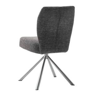 Chaises capitonnées Mitrova - Lot de 2 Anthracite