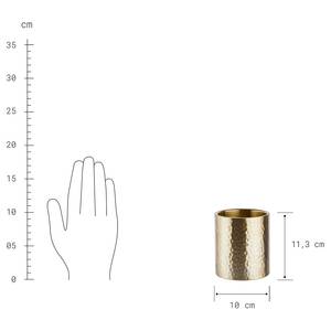 Kerzenhalter GRAND Aluminium - Gold - Höhe: 10 cm