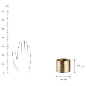 Kerzenhalter GRAND Aluminium - Gold - Höhe: 8 cm