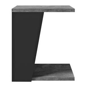 Bijzettafel Albi betonnen look/zwart - Beton look/Zwart