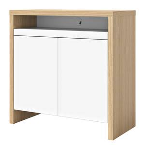 Secretaire Olival fineer van echt hout - licht eikenhout/wit