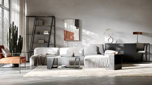 Dressoir Albi betonnen look/zwart - Beton look/Zwart