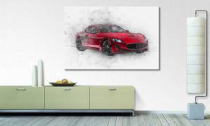 Leinwandbild Italian Power Fichte Massiv / Mischgewebe - 80 x 120 cm