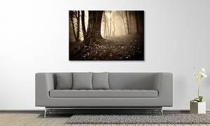 Quadro Enchanted Forest Abete massello / Tessuto misto - 80 x 120 cm