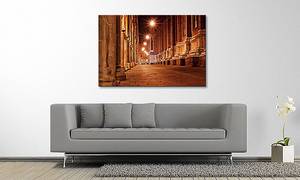 Quadro Nocturnal Walk Abete massello / Tessuto misto - 80 x 120 cm