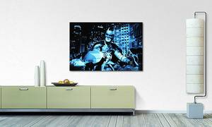 Quadro The Dark Knight Abete massello / Tessuto misto - 80 x 120 cm